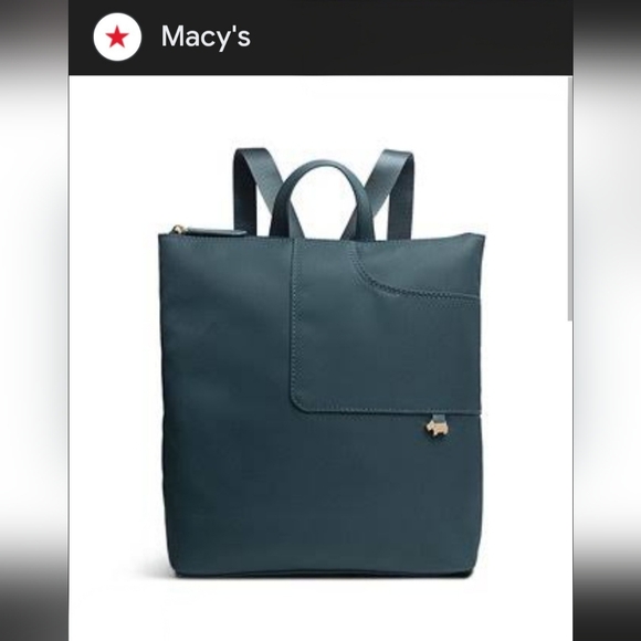 RADLEY LONDON Handbags - Radley London Pocket Essentials Medium Ziptop Backpack - Black & Rose Gold